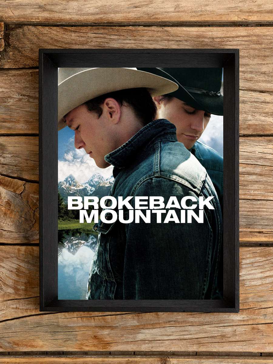 Brokeback Dağı - Brokeback Mountain Film Tablo Siyah Çerçeveli Film Poster Afiş Tablo