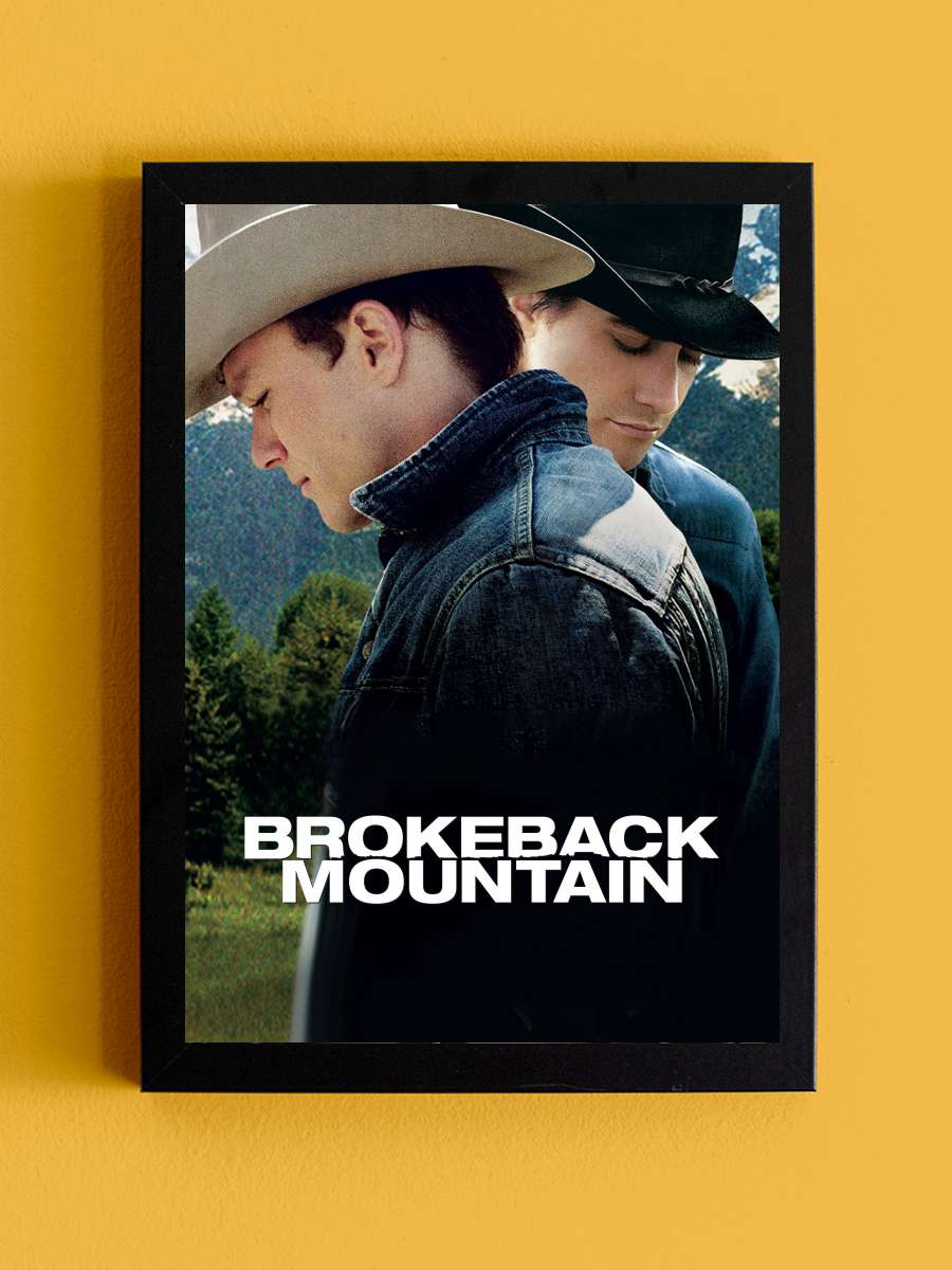 Brokeback Dağı - Brokeback Mountain Film Tablo Siyah Çerçeveli Film Poster Afiş Tablo