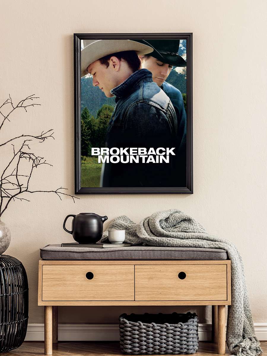 Brokeback Dağı - Brokeback Mountain Film Tablo Siyah Çerçeveli Film Poster Afiş Tablo