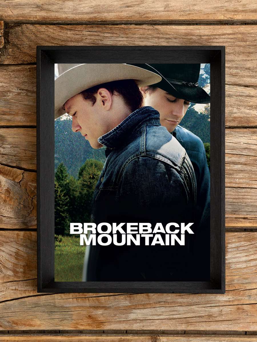 Brokeback Dağı - Brokeback Mountain Film Tablo Siyah Çerçeveli Film Poster Afiş Tablo