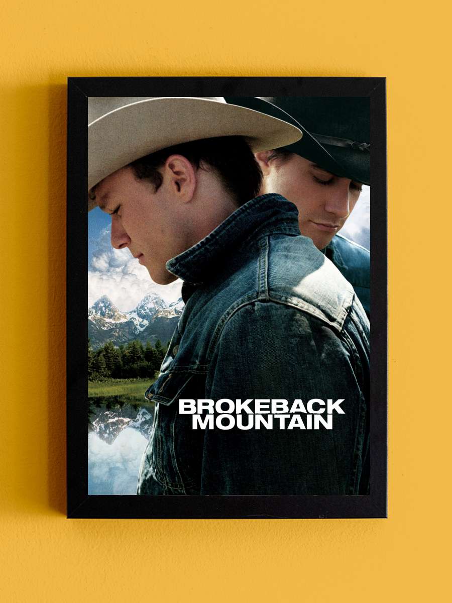 Brokeback Dağı - Brokeback Mountain Film Tablo Siyah Çerçeveli Film Poster Afiş Tablo