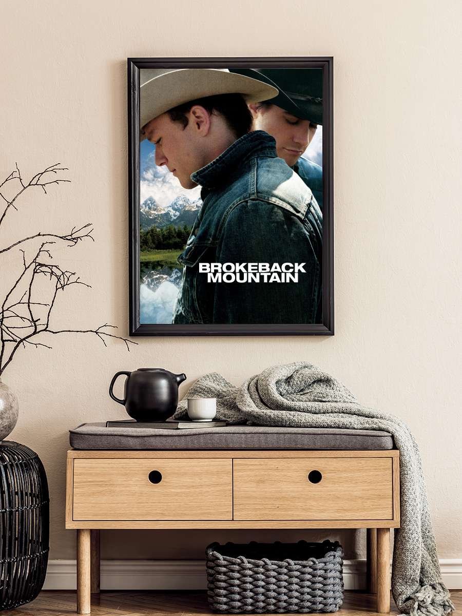 Brokeback Dağı - Brokeback Mountain Film Tablo Siyah Çerçeveli Film Poster Afiş Tablo