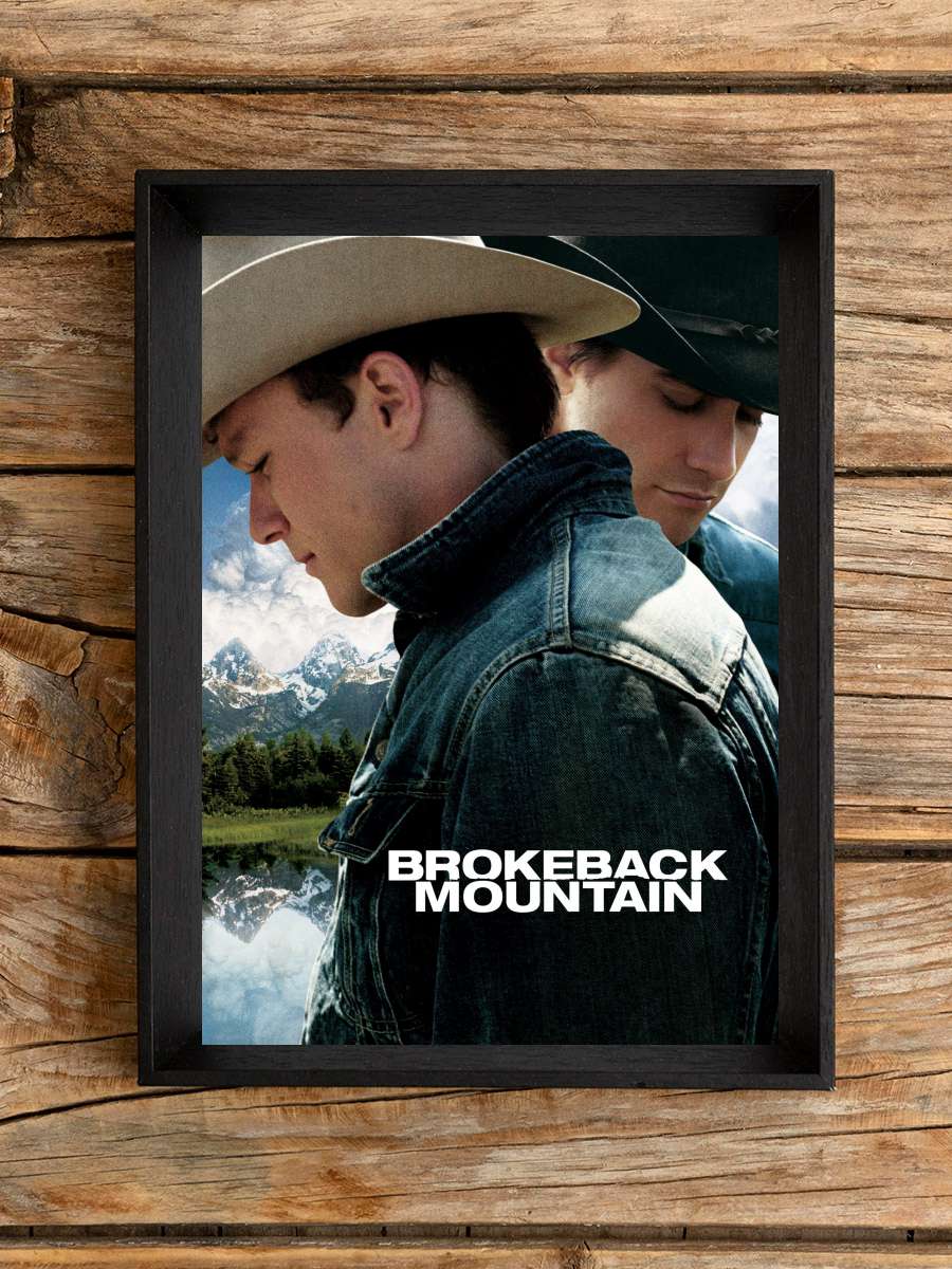 Brokeback Dağı - Brokeback Mountain Film Tablo Siyah Çerçeveli Film Poster Afiş Tablo