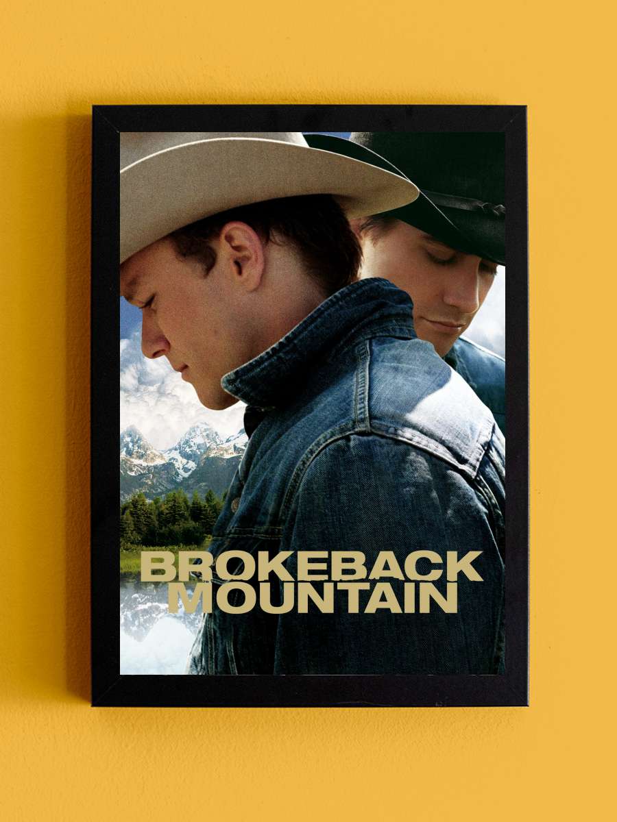 Brokeback Dağı - Brokeback Mountain Film Tablo Siyah Çerçeveli Film Poster Afiş Tablo