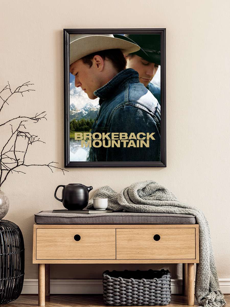 Brokeback Dağı - Brokeback Mountain Film Tablo Siyah Çerçeveli Film Poster Afiş Tablo