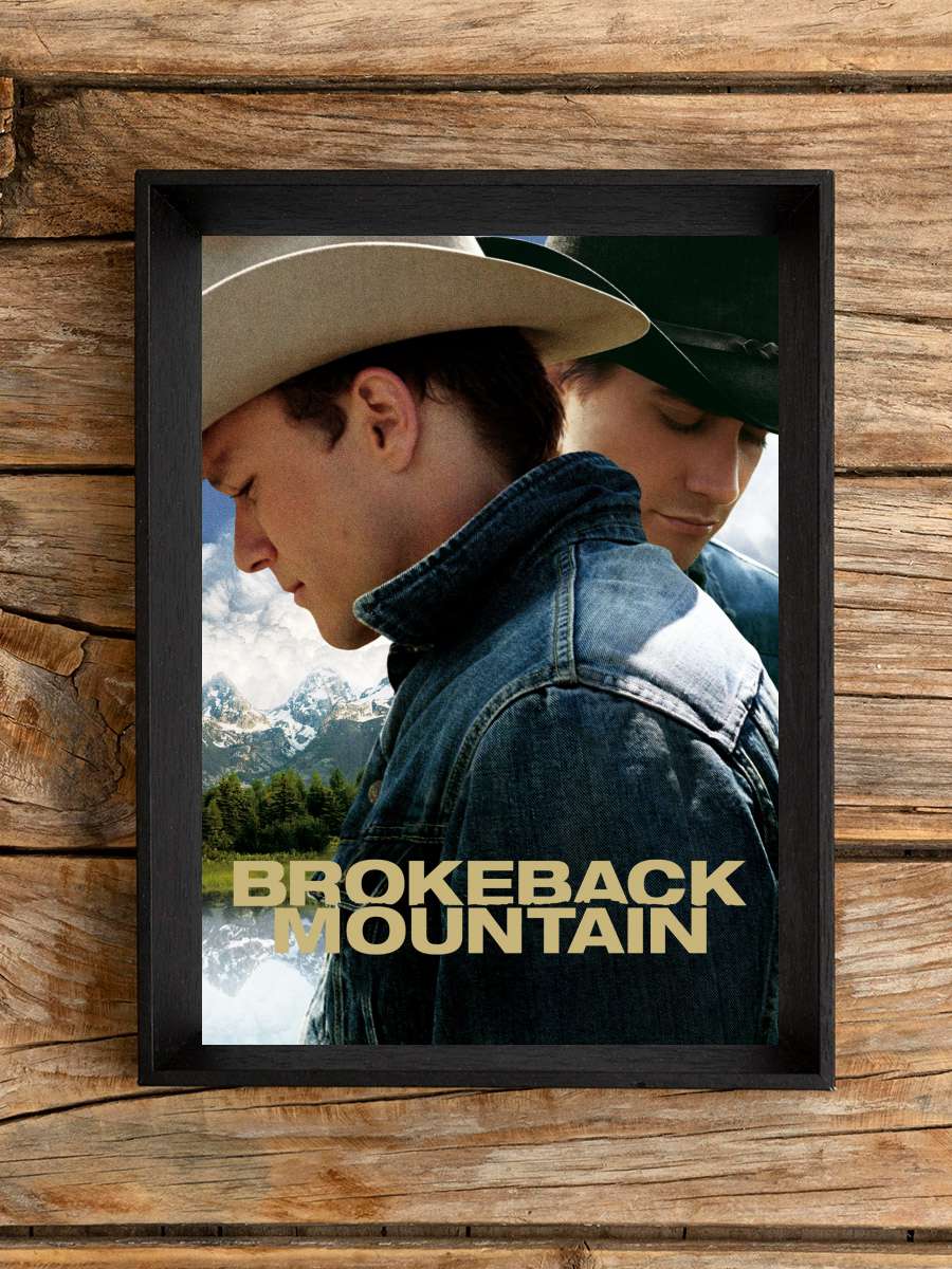 Brokeback Dağı - Brokeback Mountain Film Tablo Siyah Çerçeveli Film Poster Afiş Tablo