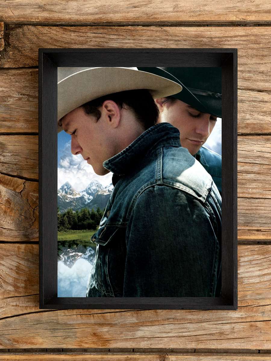 Brokeback Dağı - Brokeback Mountain Film Tablo Siyah Çerçeveli Film Poster Afiş Tablo