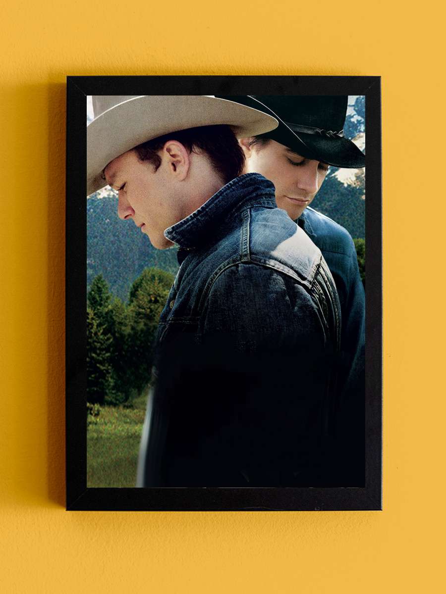 Brokeback Dağı - Brokeback Mountain Film Tablo Siyah Çerçeveli Film Poster Afiş Tablo