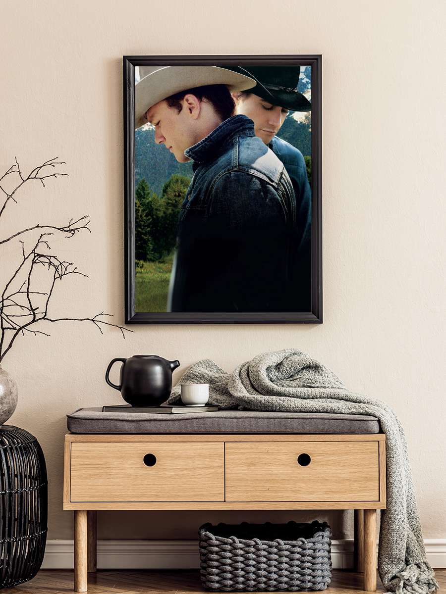 Brokeback Dağı - Brokeback Mountain Film Tablo Siyah Çerçeveli Film Poster Afiş Tablo