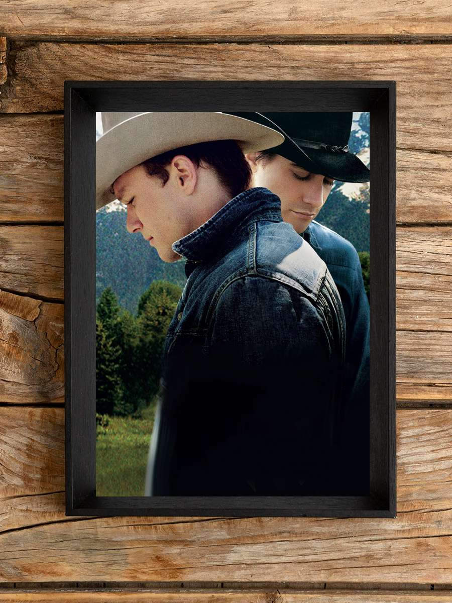 Brokeback Dağı - Brokeback Mountain Film Tablo Siyah Çerçeveli Film Poster Afiş Tablo