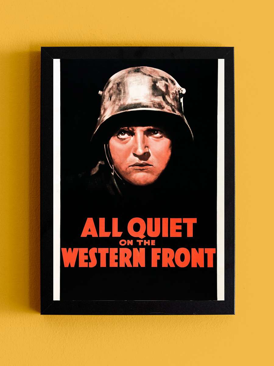 Batı Cephesinde Yeni Bir Şey Yok - All Quiet on the Western Front Film Tablo Siyah Çerçeveli Film Poster Afiş Tablo