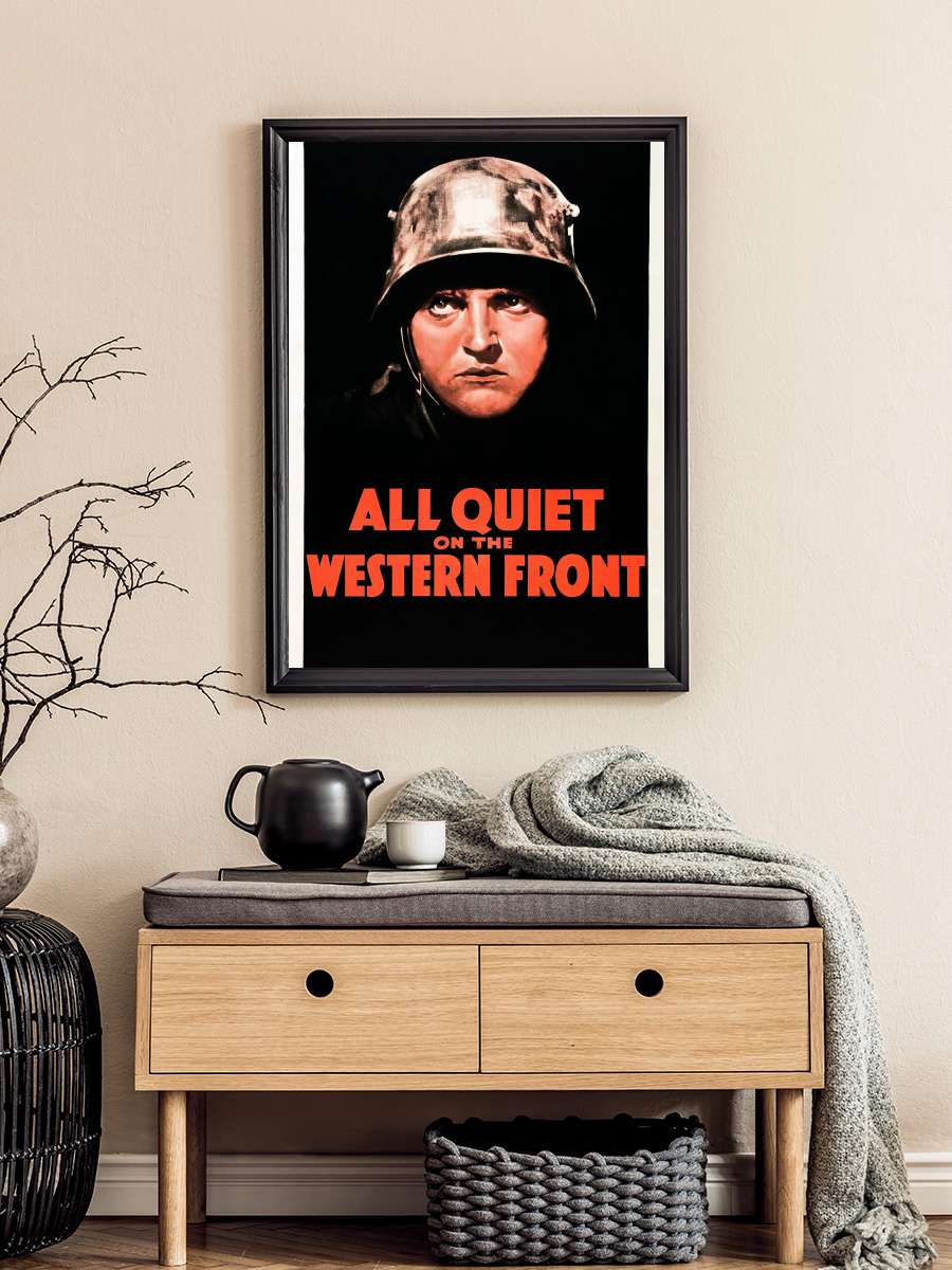 Batı Cephesinde Yeni Bir Şey Yok - All Quiet on the Western Front Film Tablo Siyah Çerçeveli Film Poster Afiş Tablo