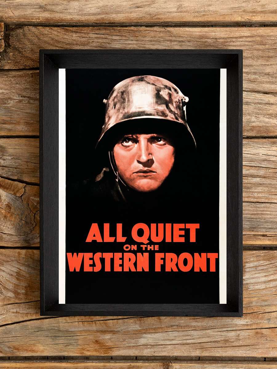 Batı Cephesinde Yeni Bir Şey Yok - All Quiet on the Western Front Film Tablo Siyah Çerçeveli Film Poster Afiş Tablo