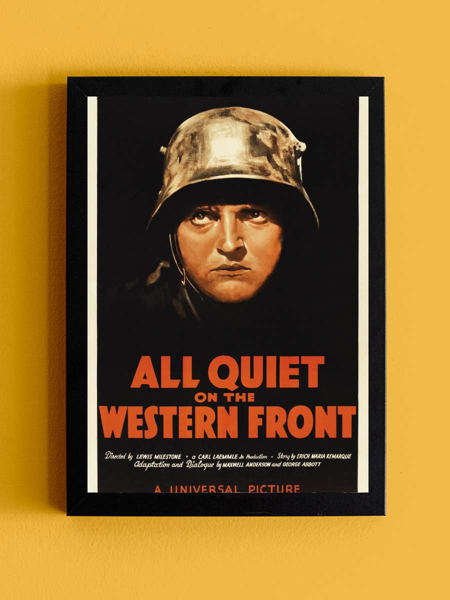 Batı Cephesinde Yeni Bir Şey Yok - All Quiet on the Western Front Film Tablo Siyah Çerçeveli Film Poster Afiş Tablo