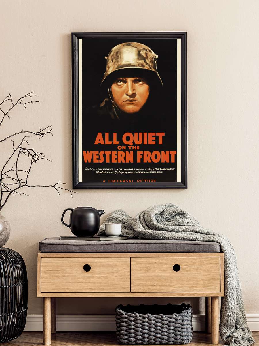 Batı Cephesinde Yeni Bir Şey Yok - All Quiet on the Western Front Film Tablo Siyah Çerçeveli Film Poster Afiş Tablo