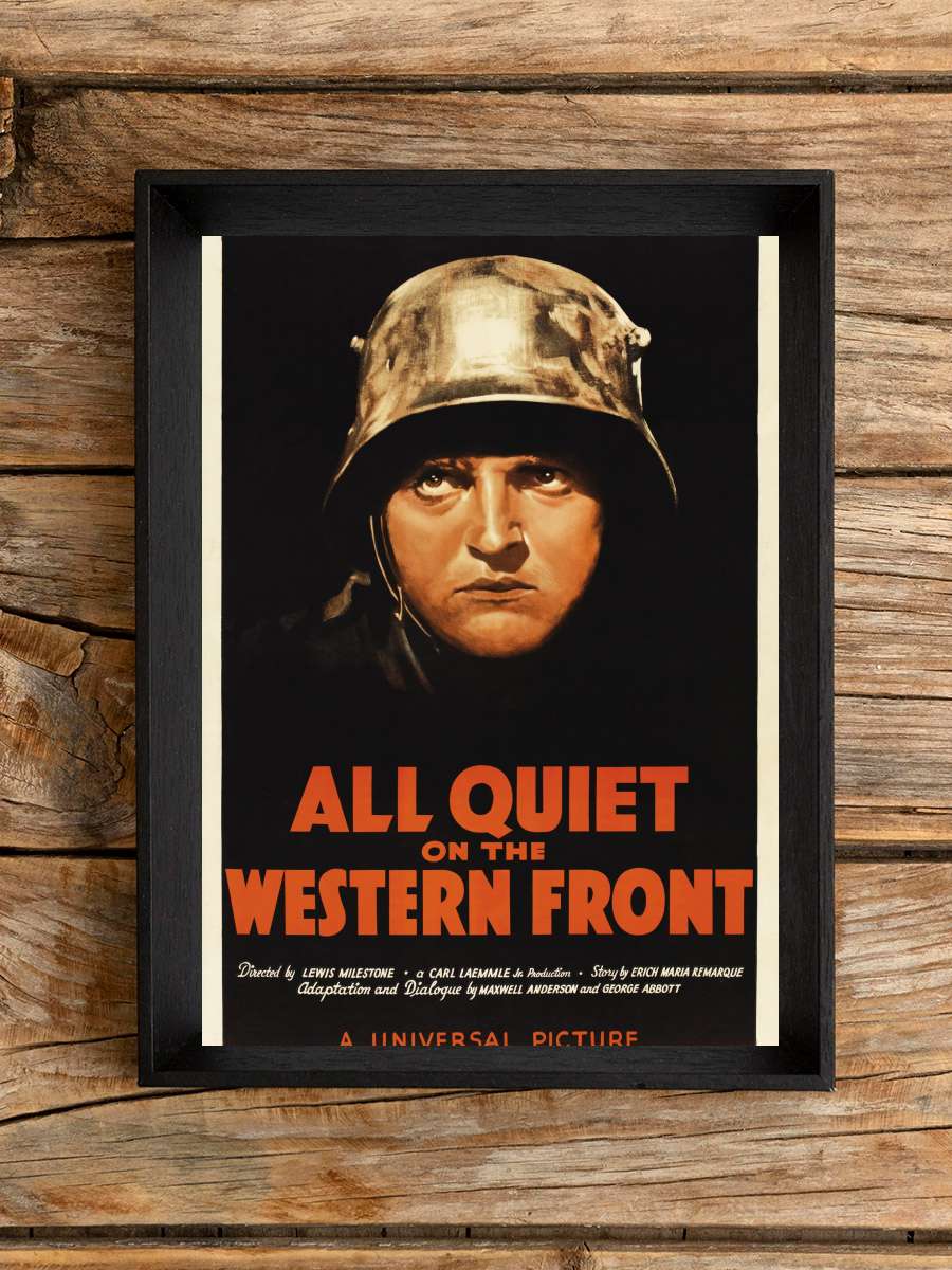 Batı Cephesinde Yeni Bir Şey Yok - All Quiet on the Western Front Film Tablo Siyah Çerçeveli Film Poster Afiş Tablo