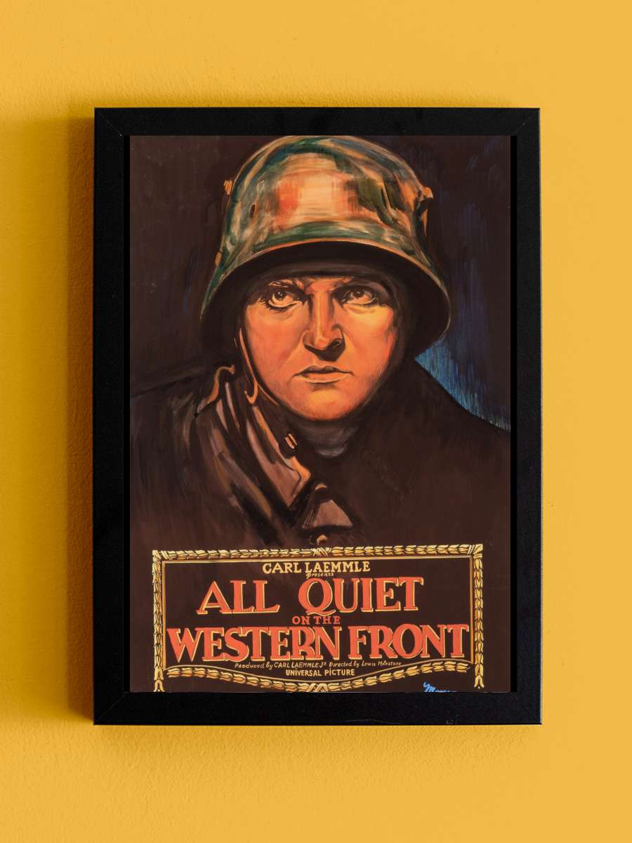 Batı Cephesinde Yeni Bir Şey Yok - All Quiet on the Western Front Film Tablo Siyah Çerçeveli Film Poster Afiş Tablo