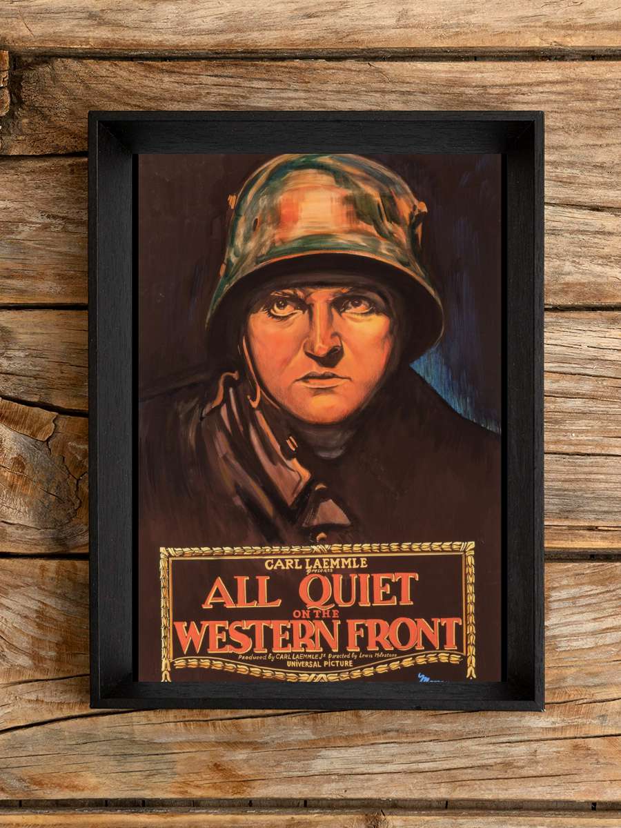 Batı Cephesinde Yeni Bir Şey Yok - All Quiet on the Western Front Film Tablo Siyah Çerçeveli Film Poster Afiş Tablo