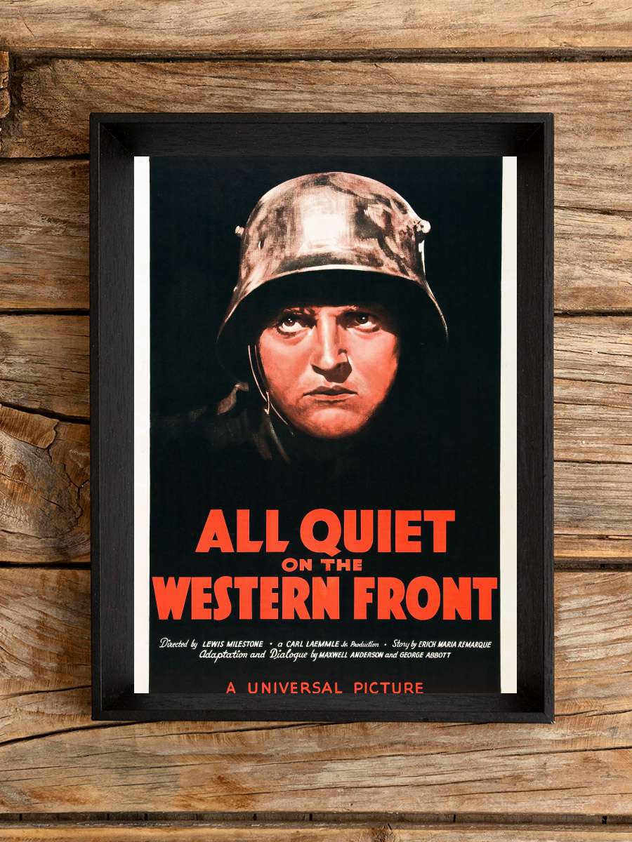 Batı Cephesinde Yeni Bir Şey Yok - All Quiet on the Western Front Film Tablo Siyah Çerçeveli Film Poster Afiş Tablo