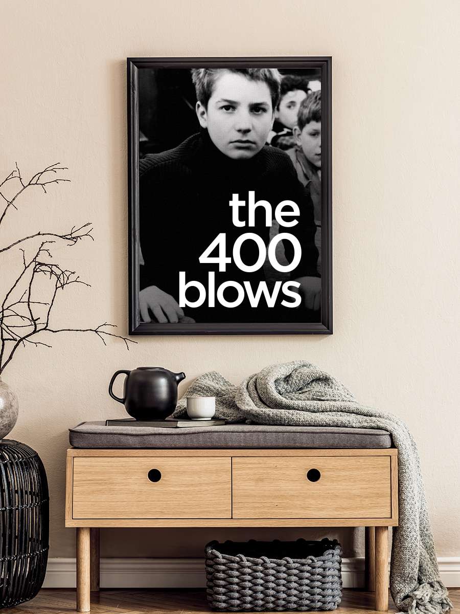 400 Darbe - Les Quatre Cents Coups Film Tablo Siyah Çerçeveli Film Poster Afiş Tablo