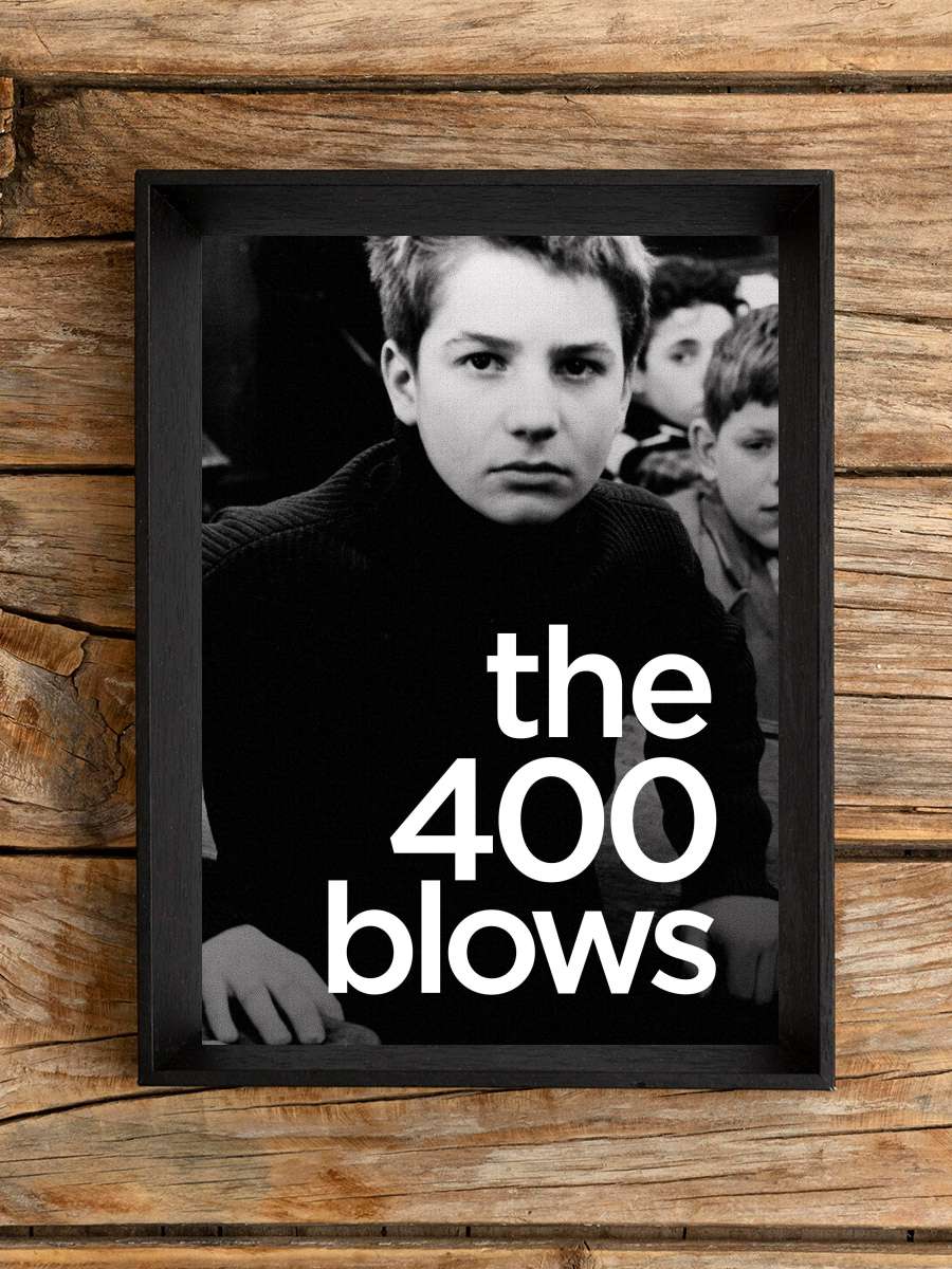 400 Darbe - Les Quatre Cents Coups Film Tablo Siyah Çerçeveli Film Poster Afiş Tablo