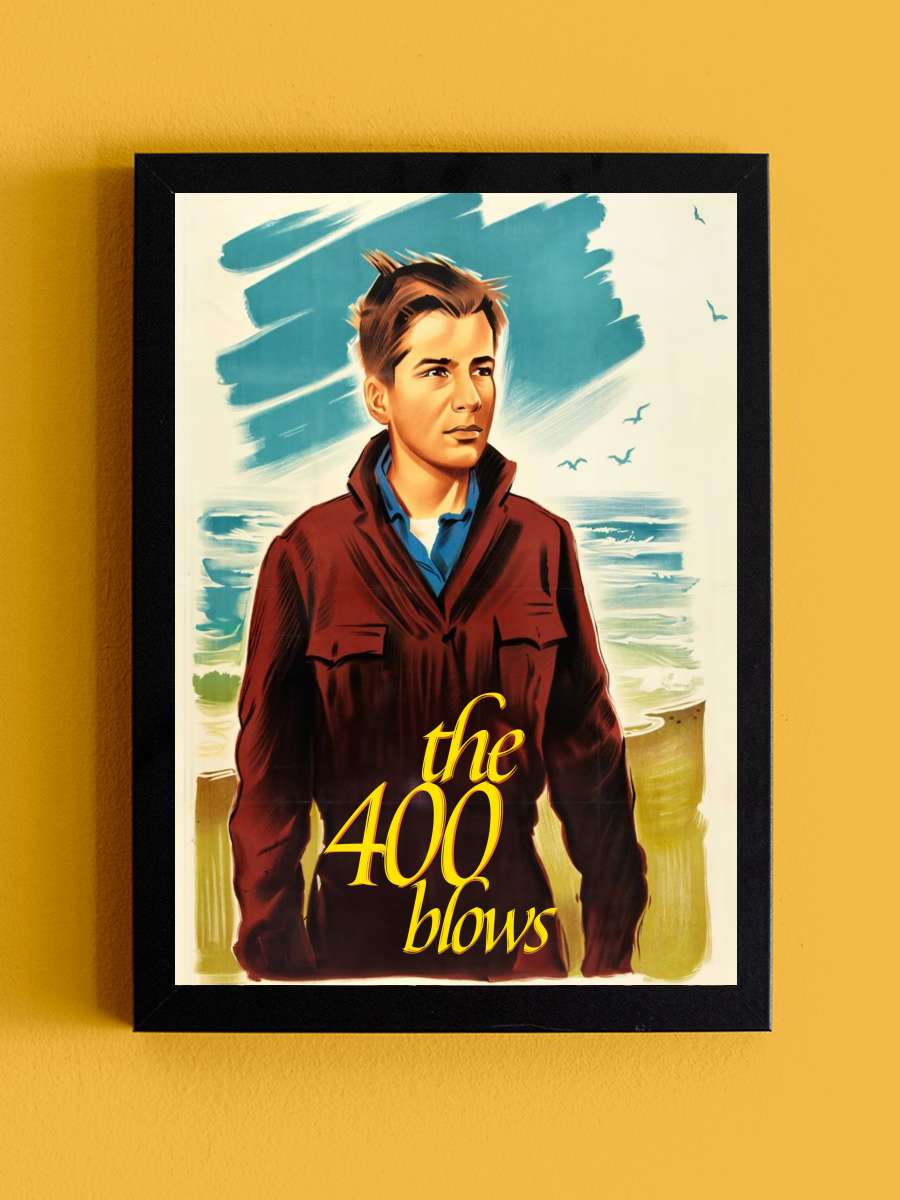 400 Darbe - Les Quatre Cents Coups Film Tablo Siyah Çerçeveli Film Poster Afiş Tablo