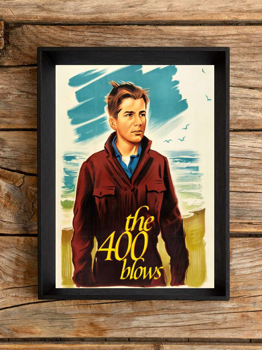 400 Darbe - Les Quatre Cents Coups Film Tablo Siyah Çerçeveli Film Poster Afiş Tablo