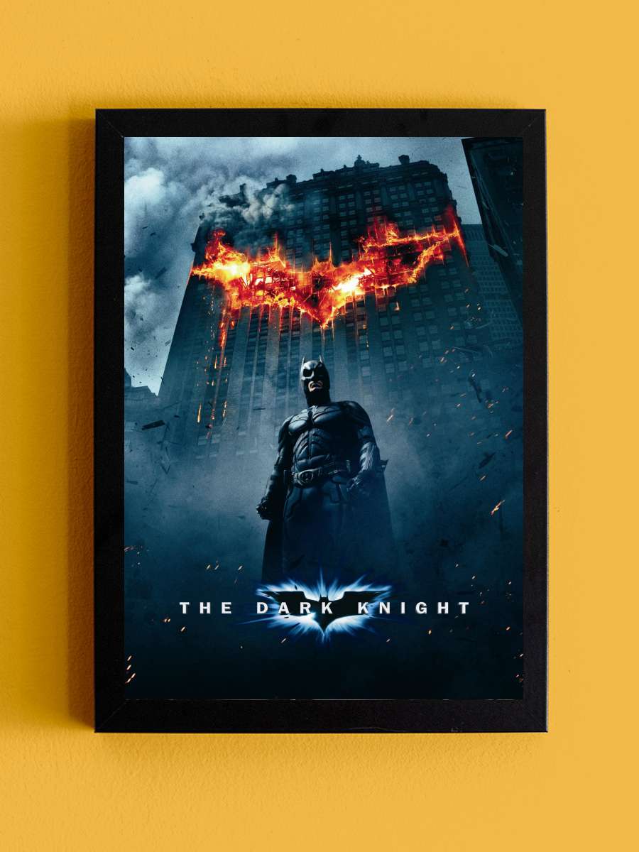 Kara Şövalye - The Dark Knight Film Tablo Siyah Çerçeveli Film Poster Afiş Tablo