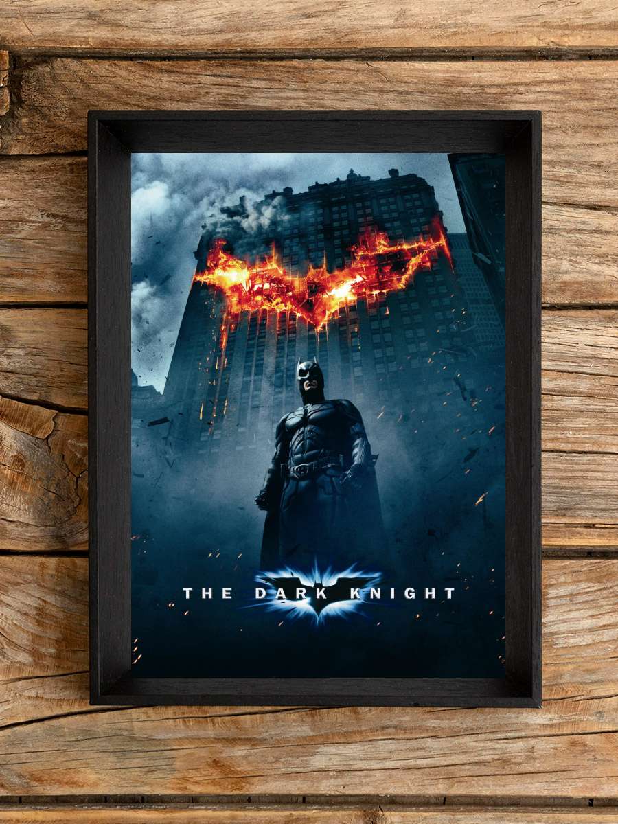 Kara Şövalye - The Dark Knight Film Tablo Siyah Çerçeveli Film Poster Afiş Tablo