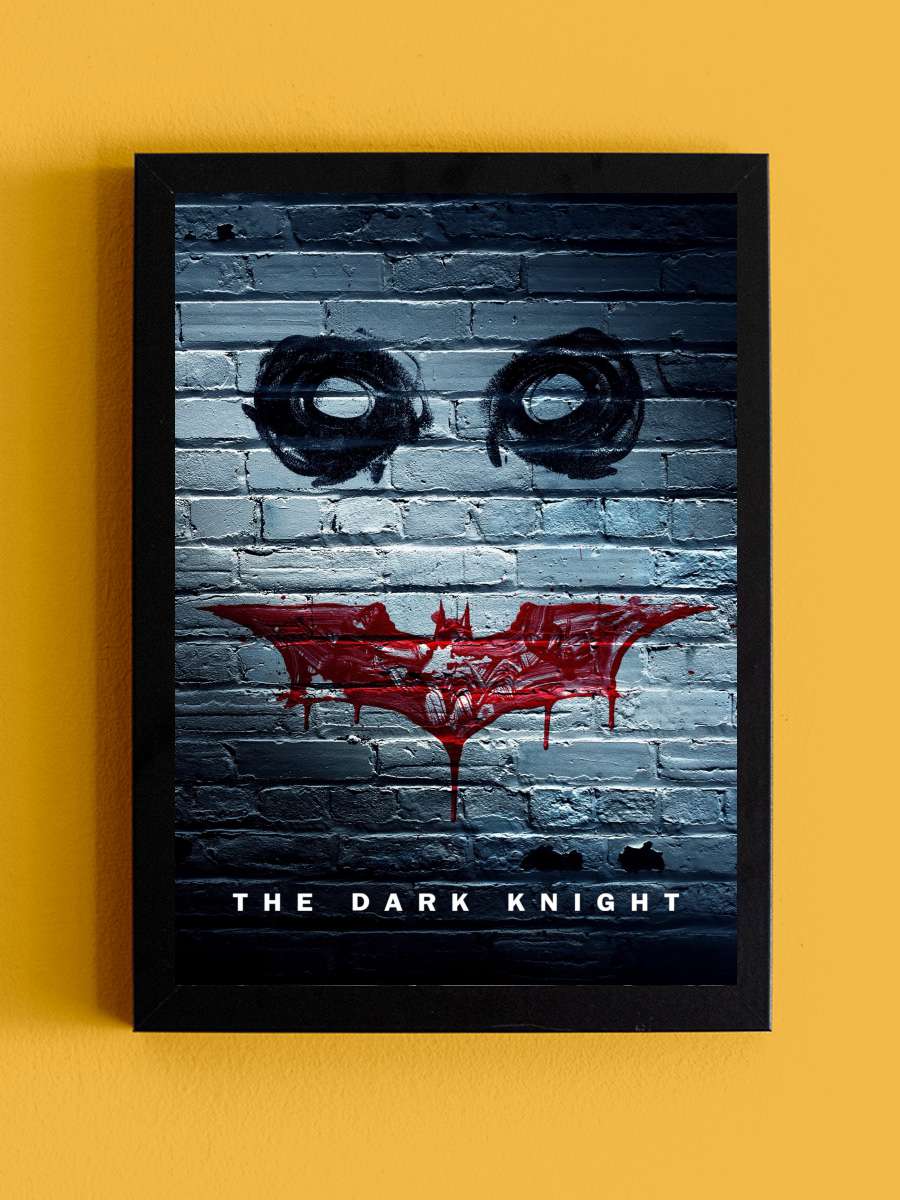 Kara Şövalye - The Dark Knight Film Tablo Siyah Çerçeveli Film Poster Afiş Tablo