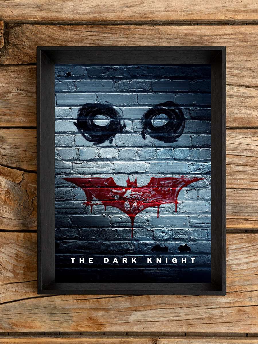 Kara Şövalye - The Dark Knight Film Tablo Siyah Çerçeveli Film Poster Afiş Tablo