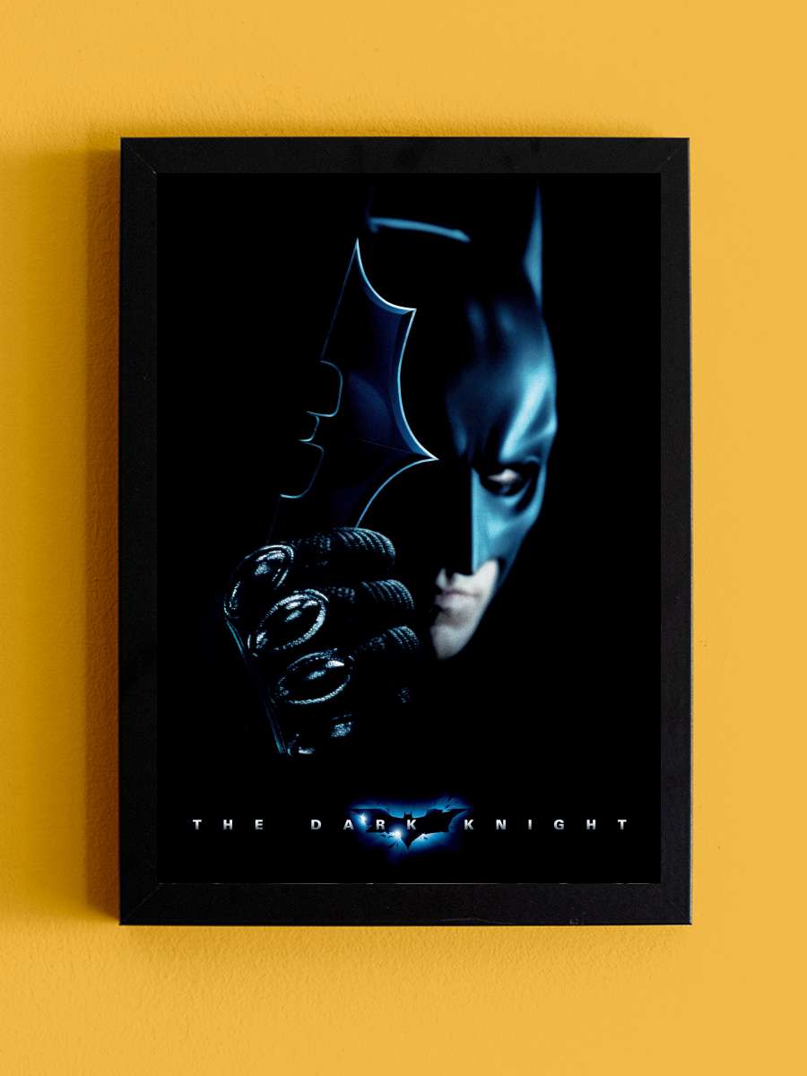 Kara Şövalye - The Dark Knight Film Tablo Siyah Çerçeveli Film Poster Afiş Tablo