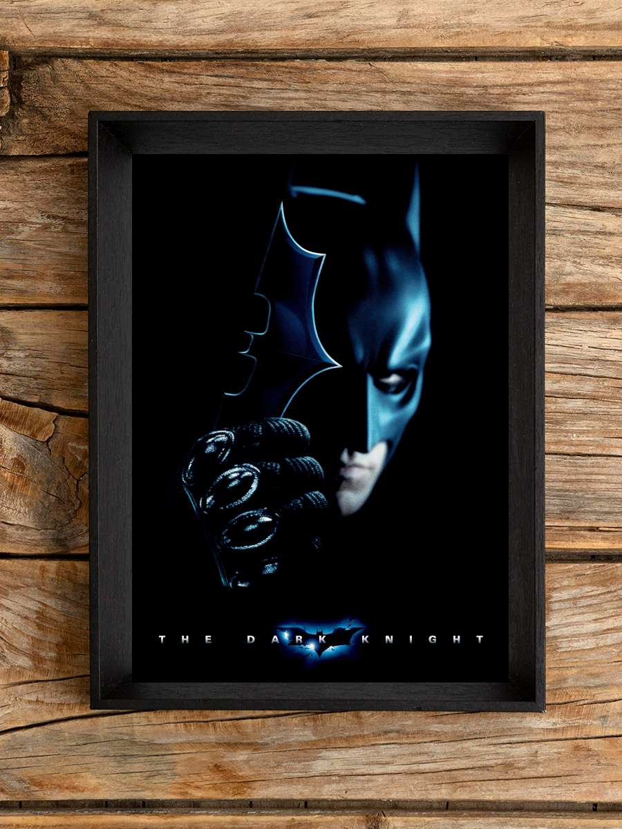 Kara Şövalye - The Dark Knight Film Tablo Siyah Çerçeveli Film Poster Afiş Tablo