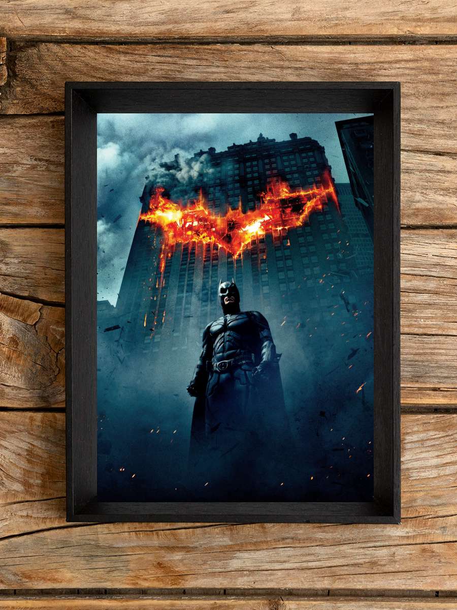 Kara Şövalye - The Dark Knight Film Tablo Siyah Çerçeveli Film Poster Afiş Tablo