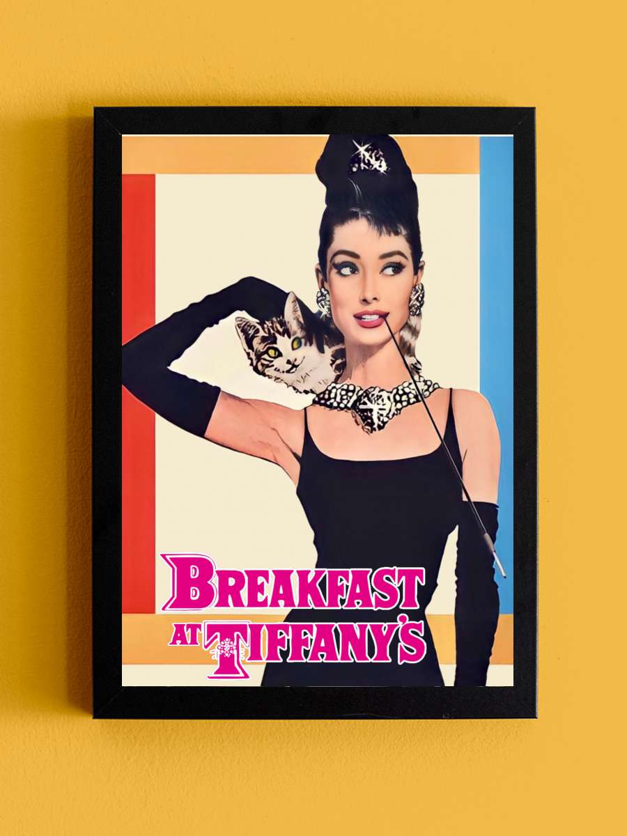 Tiffany'de Kahvaltı - Breakfast at Tiffany's Film Tablo Siyah Çerçeveli Film Poster Afiş Tablo