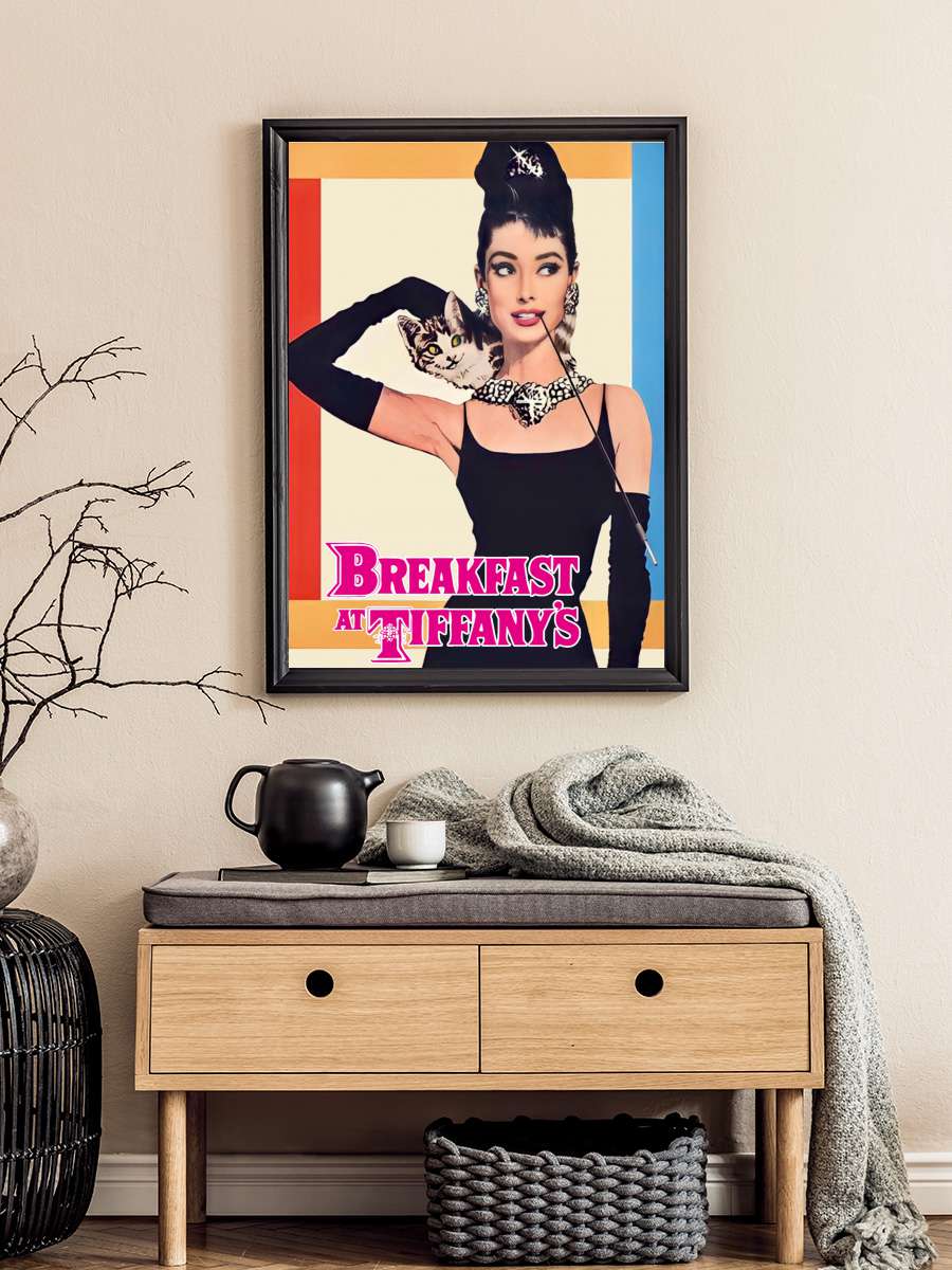 Tiffany'de Kahvaltı - Breakfast at Tiffany's Film Tablo Siyah Çerçeveli Film Poster Afiş Tablo