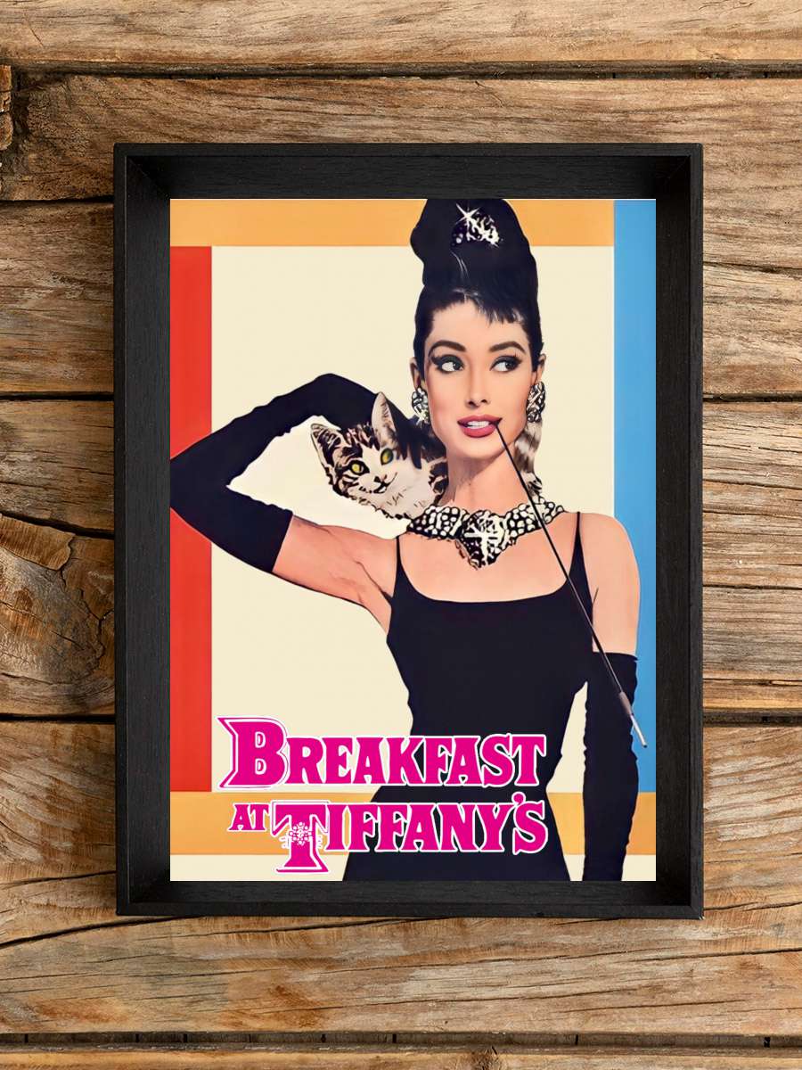 Tiffany'de Kahvaltı - Breakfast at Tiffany's Film Tablo Siyah Çerçeveli Film Poster Afiş Tablo