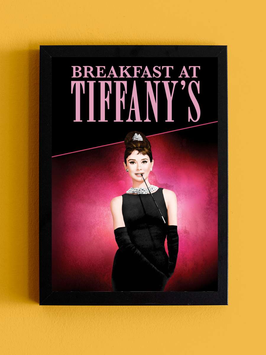 Tiffany'de Kahvaltı - Breakfast at Tiffany's Film Tablo Siyah Çerçeveli Film Poster Afiş Tablo