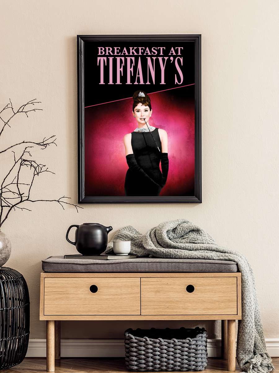 Tiffany'de Kahvaltı - Breakfast at Tiffany's Film Tablo Siyah Çerçeveli Film Poster Afiş Tablo