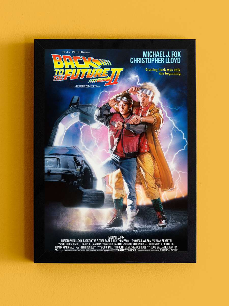 Geleceğe Dönüş II - Back to the Future Part II Film Tablo Siyah Çerçeveli Film Poster Afiş Tablo