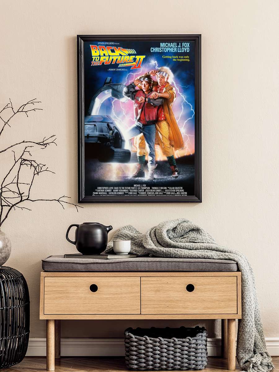 Geleceğe Dönüş II - Back to the Future Part II Film Tablo Siyah Çerçeveli Film Poster Afiş Tablo