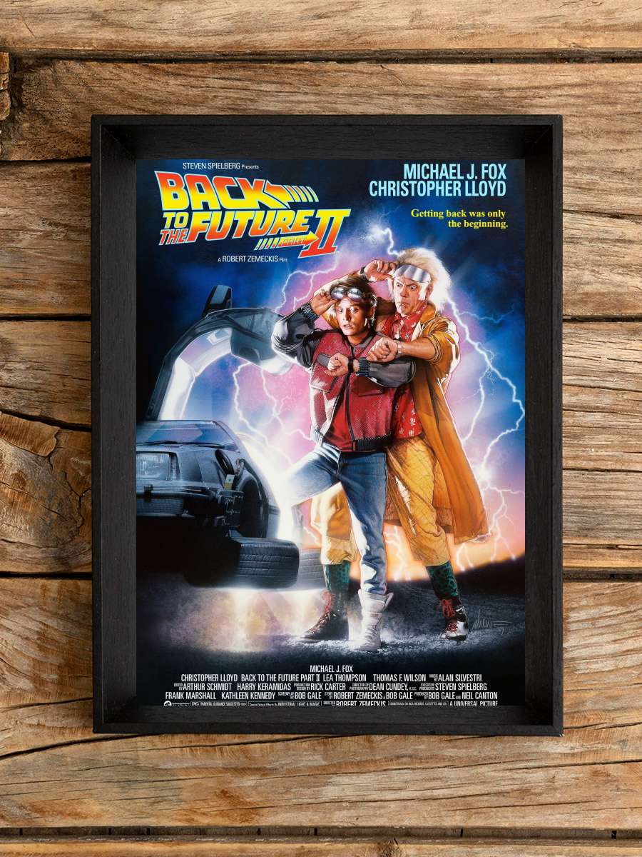 Geleceğe Dönüş II - Back to the Future Part II Film Tablo Siyah Çerçeveli Film Poster Afiş Tablo