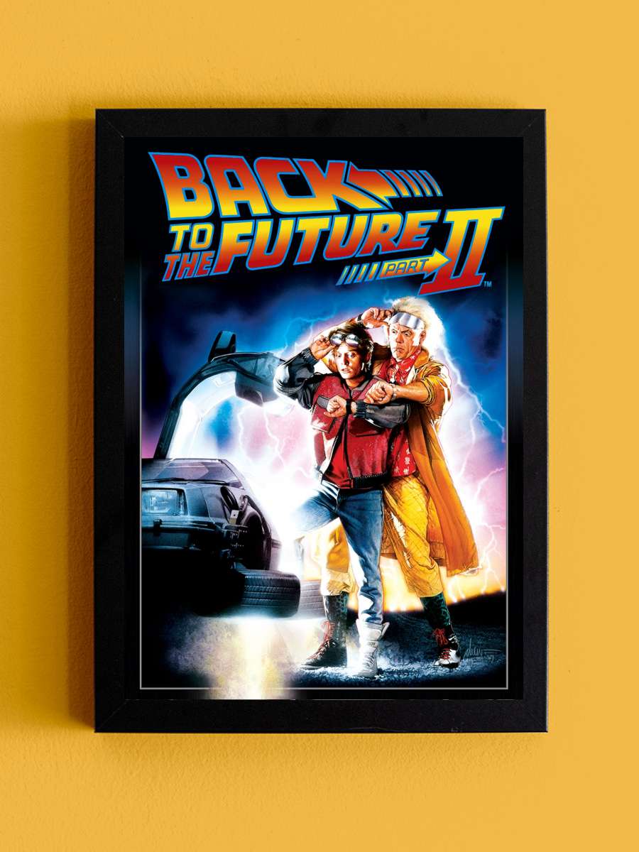 Geleceğe Dönüş II - Back to the Future Part II Film Tablo Siyah Çerçeveli Film Poster Afiş Tablo