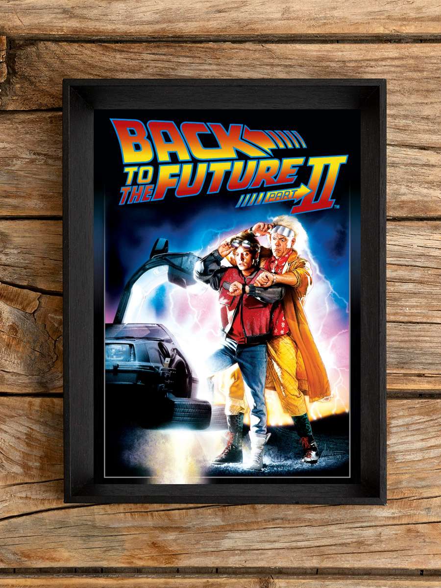 Geleceğe Dönüş II - Back to the Future Part II Film Tablo Siyah Çerçeveli Film Poster Afiş Tablo