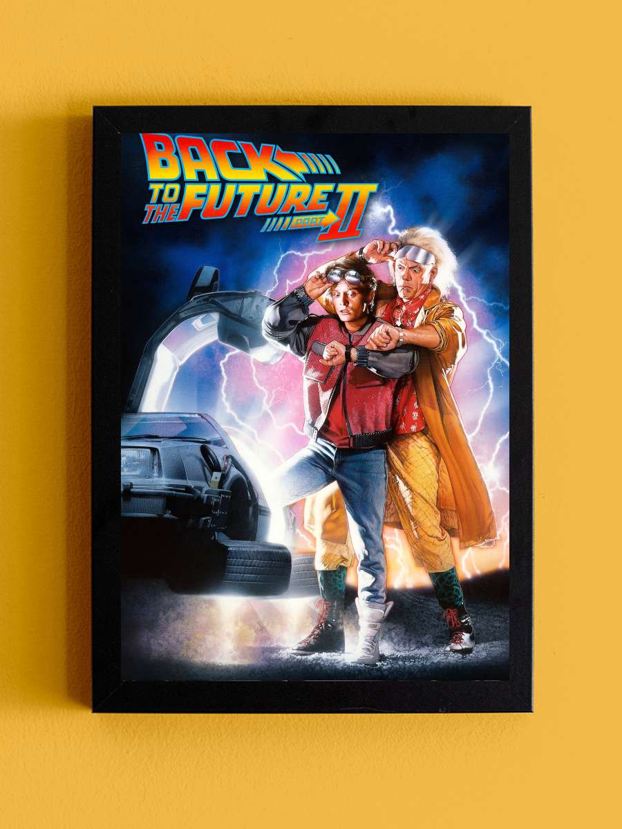 Geleceğe Dönüş II - Back to the Future Part II Film Tablo Siyah Çerçeveli Film Poster Afiş Tablo