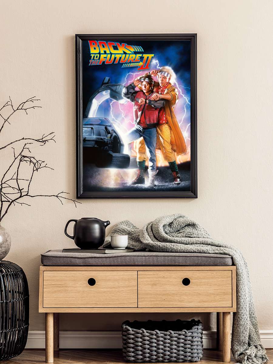 Geleceğe Dönüş II - Back to the Future Part II Film Tablo Siyah Çerçeveli Film Poster Afiş Tablo