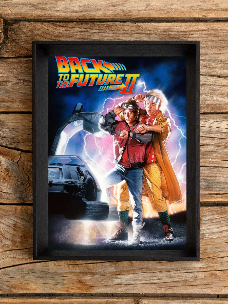 Geleceğe Dönüş II - Back to the Future Part II Film Tablo Siyah Çerçeveli Film Poster Afiş Tablo