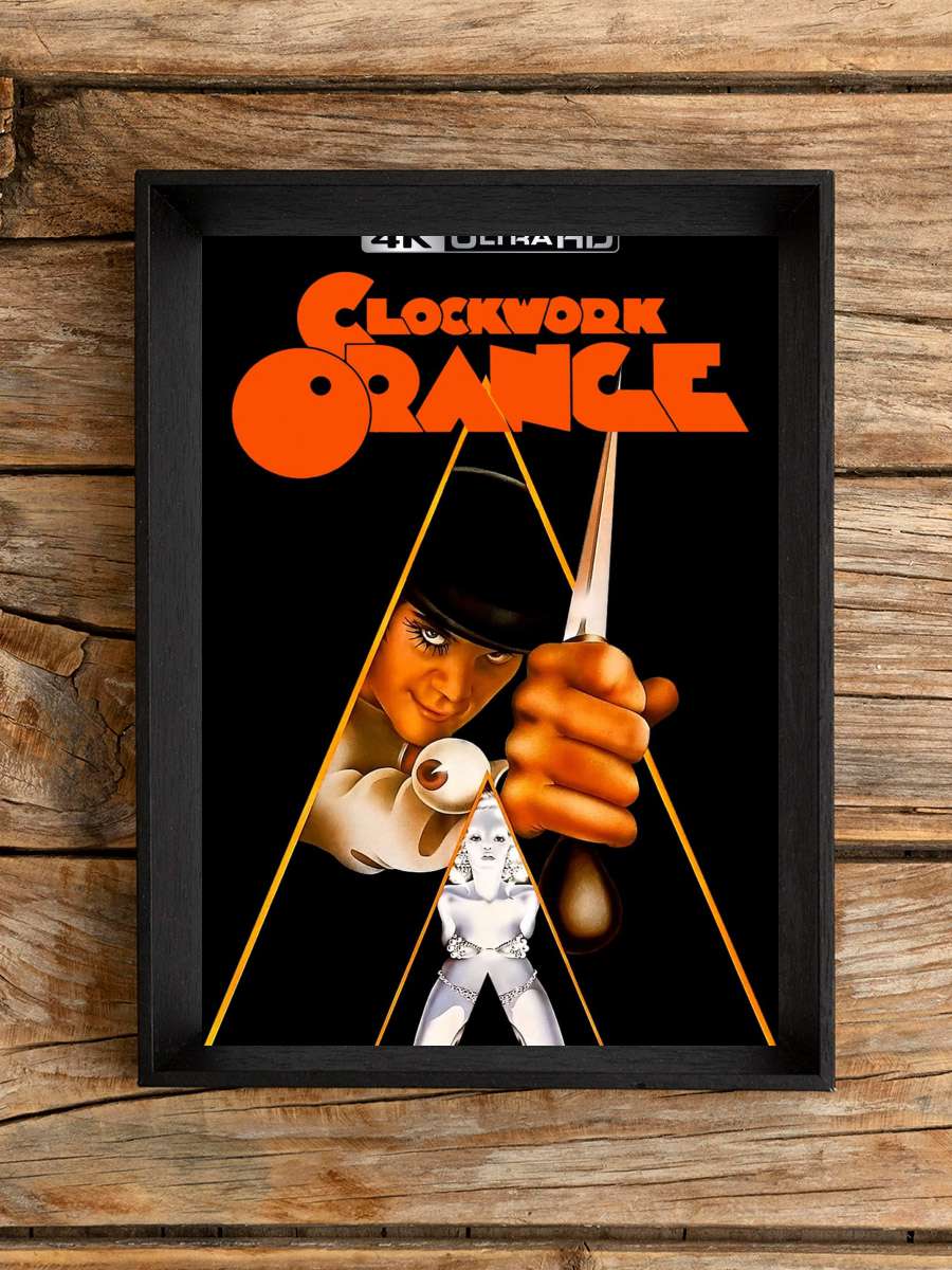 Otomatik Portakal - A Clockwork Orange Film Tablo Siyah Çerçeveli Film Poster Afiş Tablo