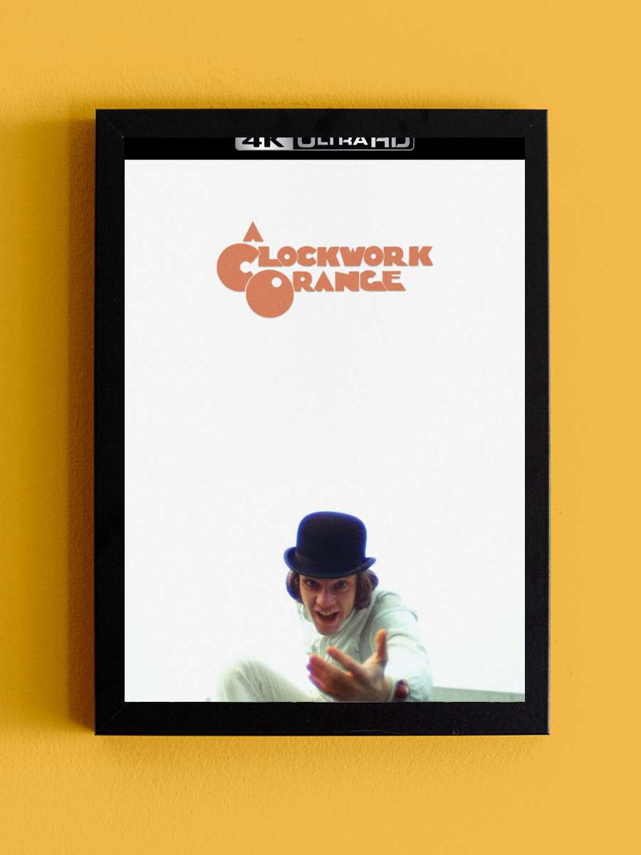 Otomatik Portakal - A Clockwork Orange Film Tablo Siyah Çerçeveli Film Poster Afiş Tablo