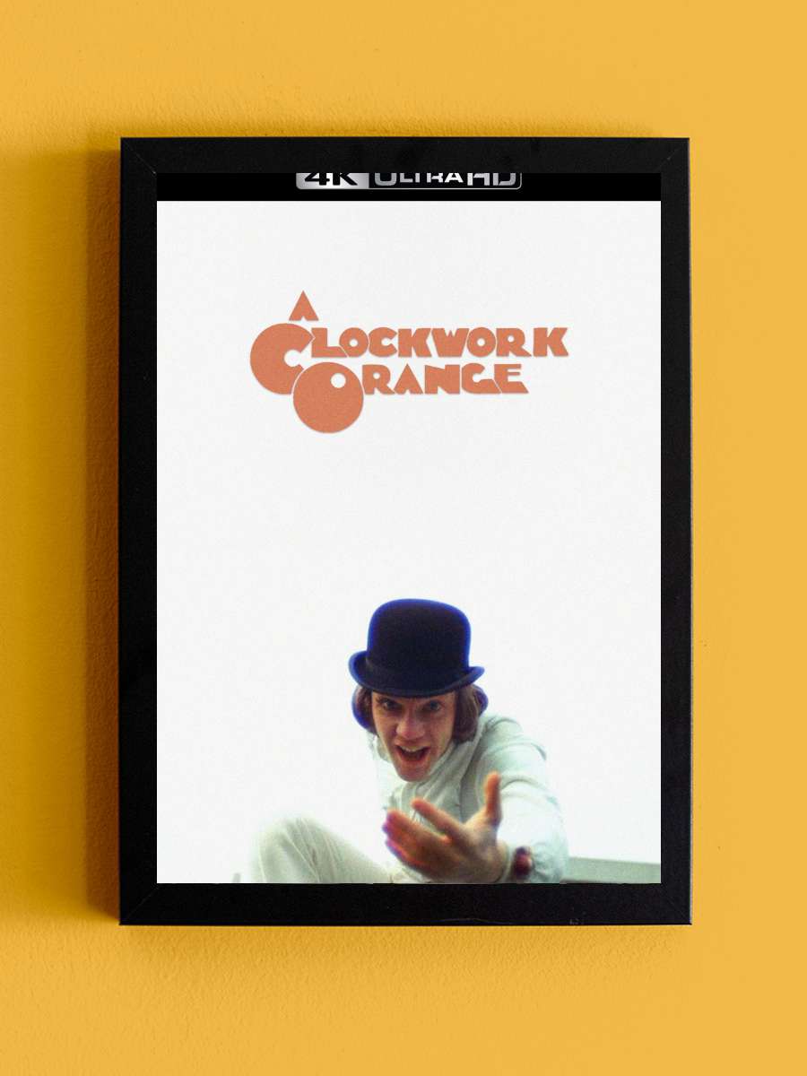 Otomatik Portakal - A Clockwork Orange Film Tablo Siyah Çerçeveli Film Poster Afiş Tablo